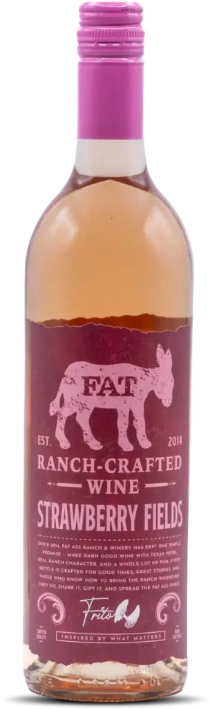 Bottle of Fat Ass Strawberry Fields wine
